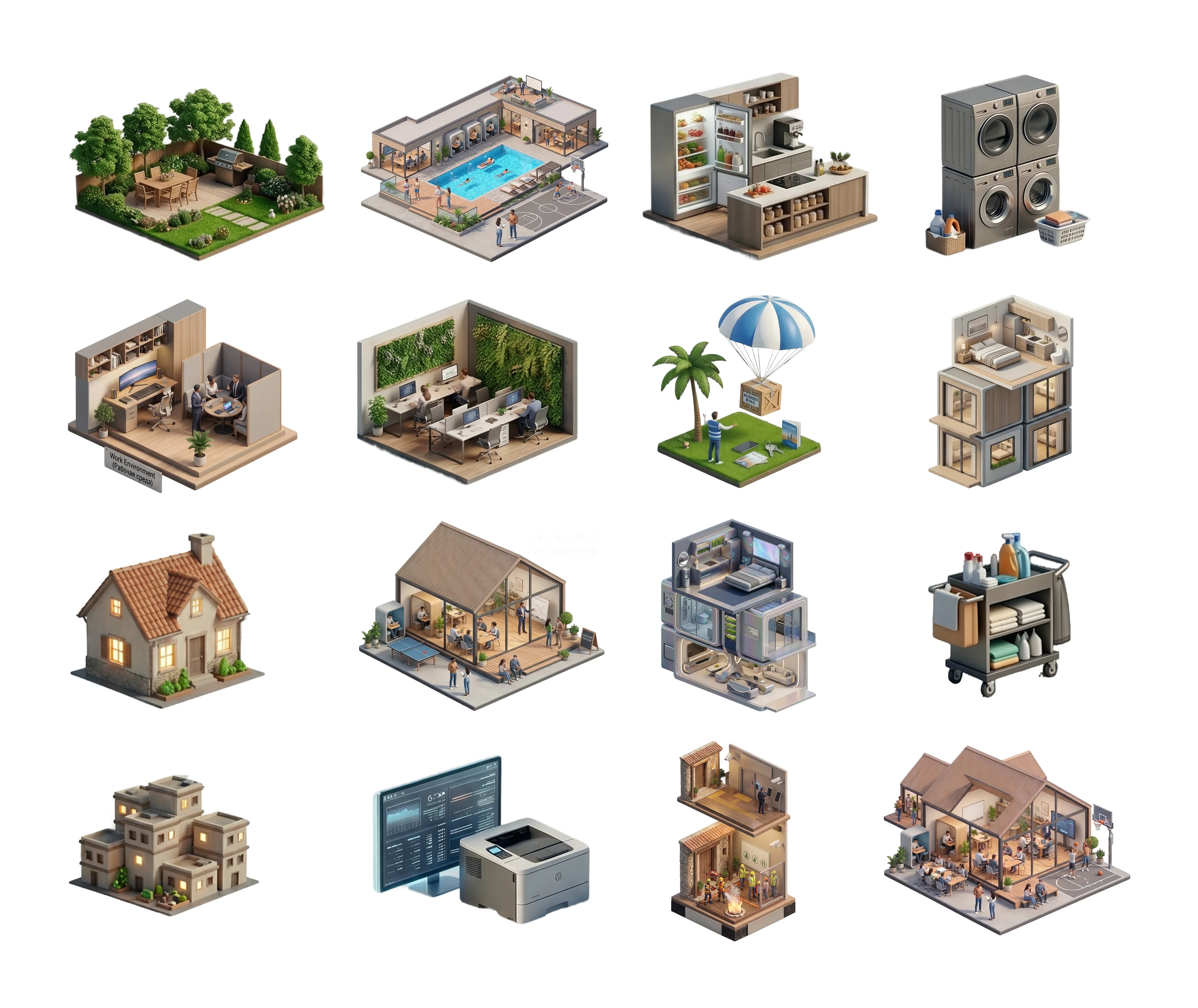 Startup House Icons