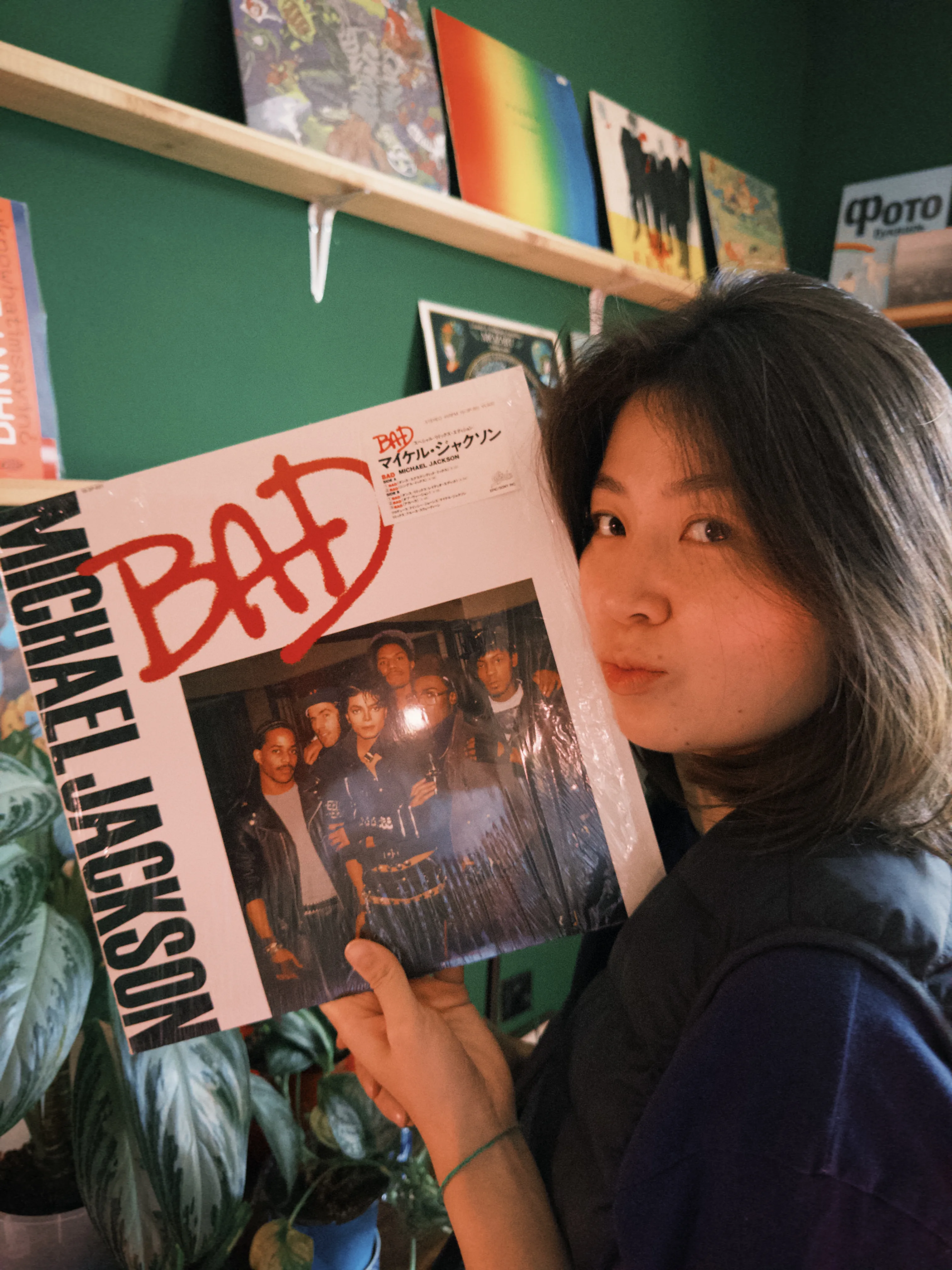 Bermet with a vinyl record